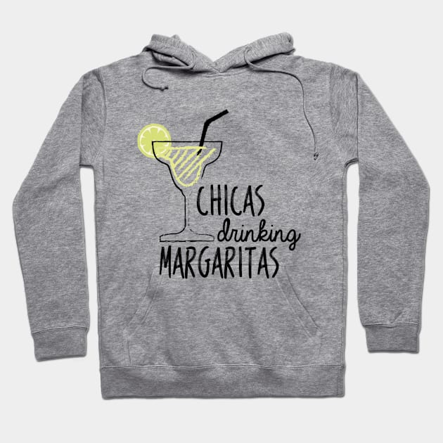 Chicas Drinking Margaritas Hoodie by RobinBobbinStore